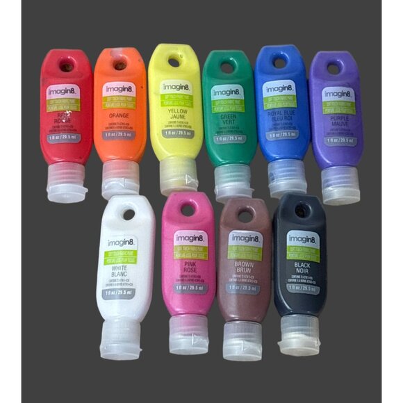 Imagin8 Rainbow Colored Fabric Paint - Picture 1 of 1